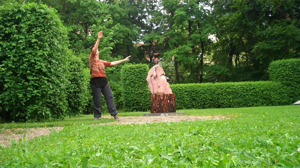 fieldwork: body tracing in the garden