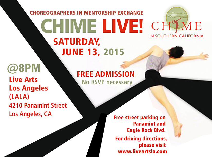 CHIME LIVE Open Studio at Live Arts LA, June 13